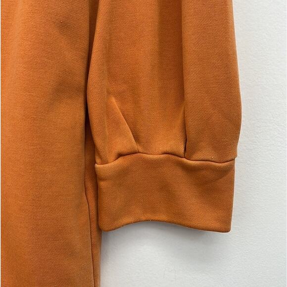 Avec Les Filles Oversized Shirt Jacket Shacket Cozy Patch Pockets Orange - Med - Picture 10 of 14